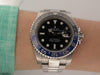 ROLEX batman gmt-master ii oyster perpetual automatic 40 mm watch 58 Facettes 256322