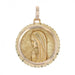 Gold medal pendant Virgin Mary in prayer 58 Facettes 18-217B