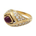 Ring 54 Cartier ring in yellow gold, diamonds and rubies. 58 Facettes 31807