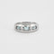 Bague 54 Bague bandeau Or gris Aigues-marines Diamants 58 Facettes 240044