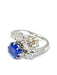 Bague Bague or blanc Saphir de Ceylan et diamants 58 Facettes