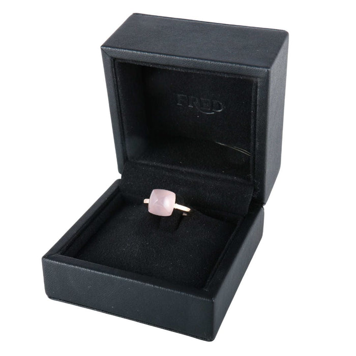 Bague 53 FRED - Bague Pain de sucre or rose quartz rose 58 Facettes