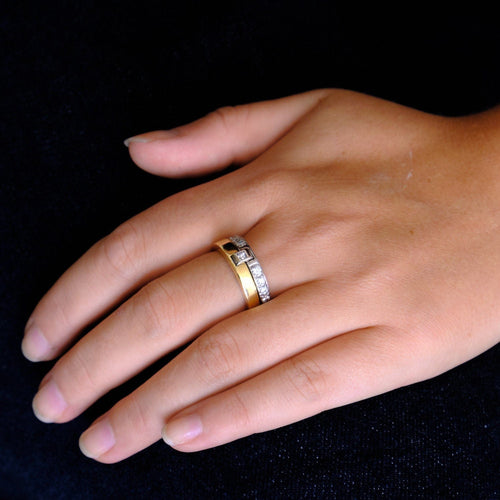 Bague 57 Alain Roure - Bague Chut... Je t'aime 58 Facettes