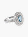 Bague 53 Bague Double entourage diamants et saphir 58 Facettes ES613SA/5