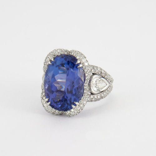 Bague 53 Bague cocktail Tanzanite 58 Facettes P46L13