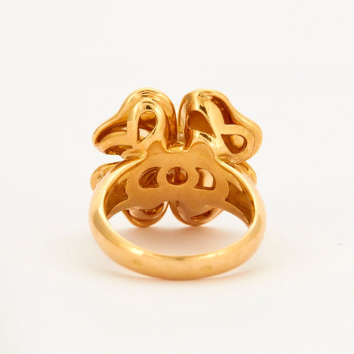 Bague 52.5 Bague Perle Trèfle 58 Facettes 002.198