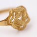 Ring 61 Golg yellow textured openwork ring 58 Facettes E359499A