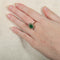 Bague Bague Marguerite Emeraude et diamants 58 Facettes 8392