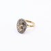 Ring Gold and diamond pompadour ring 58 Facettes