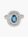 Bague 53 Bague Double entourage diamants et saphir 58 Facettes ES613SA/5