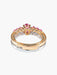 Bague 52 Bague Saphirs roses et Diamants 58 Facettes