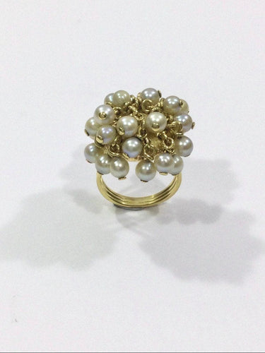 Bague 51.5 Bague Or Et Perles 58 Facettes 938612