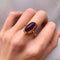 Bague 58 Bague Améthyste cabochon 58 Facettes JE4