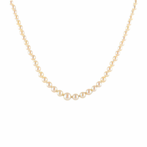 Collier Collier de perles en chute 58 Facettes