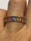 Bague Alliance saphirs multicolores or rose 58 Facettes
