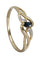 Bague 54 Bague 2 ors, saphir 58 Facettes 061801