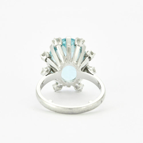 Bague 52 Bague cocktail Aigue-Marine Diamants 58 Facettes 230473