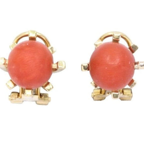 Boucles d'oreilles BOUCLES D'OREILLES PERLES DE CORAIL 58 Facettes 062311