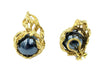 GILBERT ALBERT earrings. Pair of yellow gold earrings and interchangeable pearls 58 Facettes