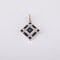Pendentif Pendentif Damier Saphirs Diamants 58 Facettes JE521