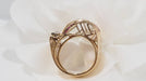 Ring Tank ring from the 40s yellow gold and diamond 58 Facettes 27033