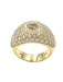 CHOPARD ring. Yellow gold and diamond ring 2,75ct 58 Facettes