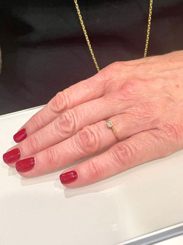 Bague SOLITAIRE ANCIEN DIAMANT 0.10 CARAT 58 Facettes 044441