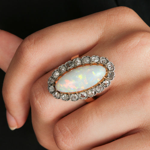 Bague Bague Marquise Opale 58 Facettes