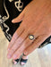 Ring Art Deco Style Ring 1 Carat Diamonds Sapphires 18 Carat White Gold (Certificate) 58 Facettes BD189