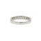 Bague 51 Demi Alliance Platine 7 Diamants 58 Facettes 230292R