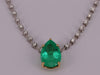 Emerald and diamond tennis necklace 58 Facettes 173