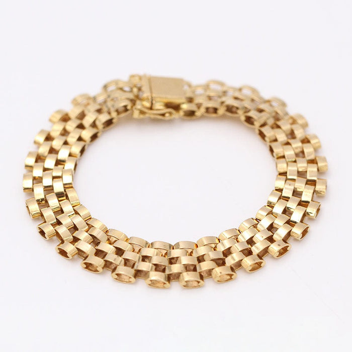 Bracelet Bracelet panthère en or massif 18 carats 58 Facettes E359689