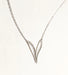DJULA necklace V gold and diamond necklace 58 Facettes