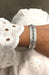 Bracelet BRACELET TANK MANCHETTTE OR BLANC SAPHIRS ET DIAMANTS 58 Facettes