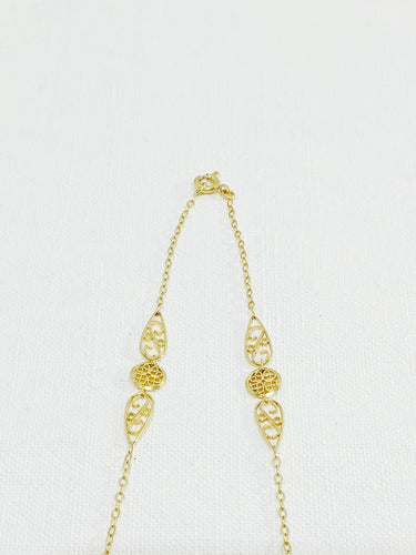 Collier Sautoir Art Nouveau Or Filigrané 58 Facettes 3074/1