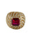 Bague Bague Dôme Rouge 58 Facettes