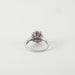 Ring 54 Marguerite style ring Ruby Diamonds 58 Facettes