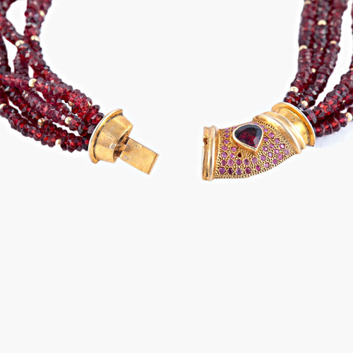 Collier Collier Grenats 58 Facettes