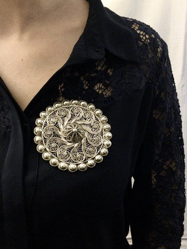 Broche Broche orientaliste Argent 58 Facettes