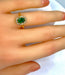 Ring Emerald Daisy Diamond Ring 58 Facettes AB181