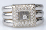 Bague 54 CHOPARD - Bague Or blanc 45 Diamants 58 Facettes BG-CHOP1-104