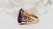 Bague 56 Bague vintage or rose et platine, améthyste et diamants 58 Facettes 31800