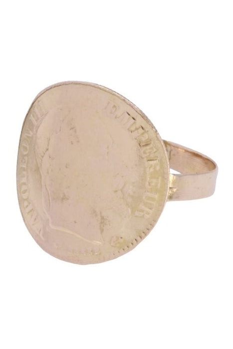 Bague 57 Bague 10 Francs Or Napoléon III 58 Facettes 079941