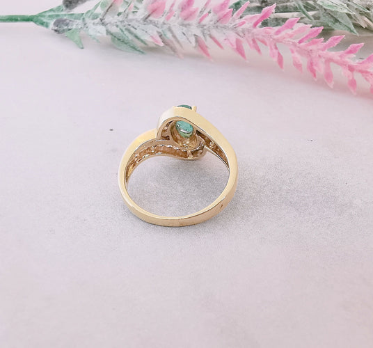 Bague Bague Emeraude Diamants 58 Facettes AA 1488