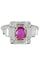 Bague BAGUE ART DÉCO RUBIS BIRMAN ET DIAMANTS 58 Facettes 045801