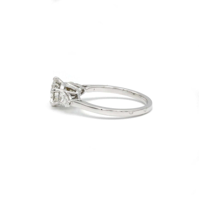 Bague Solitaire en or blanc, diamant 58 Facettes 220313R