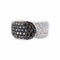 Bague 58 Bague Diamants noirs et blancs 58 Facettes
