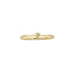 Ring 53 Solitaire Yellow Gold & Diamond 0.10ct 58 Facettes 220334R