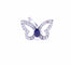 Bague 54 Bague papillon or blanc et diamants 58 Facettes Pap/dt-iol