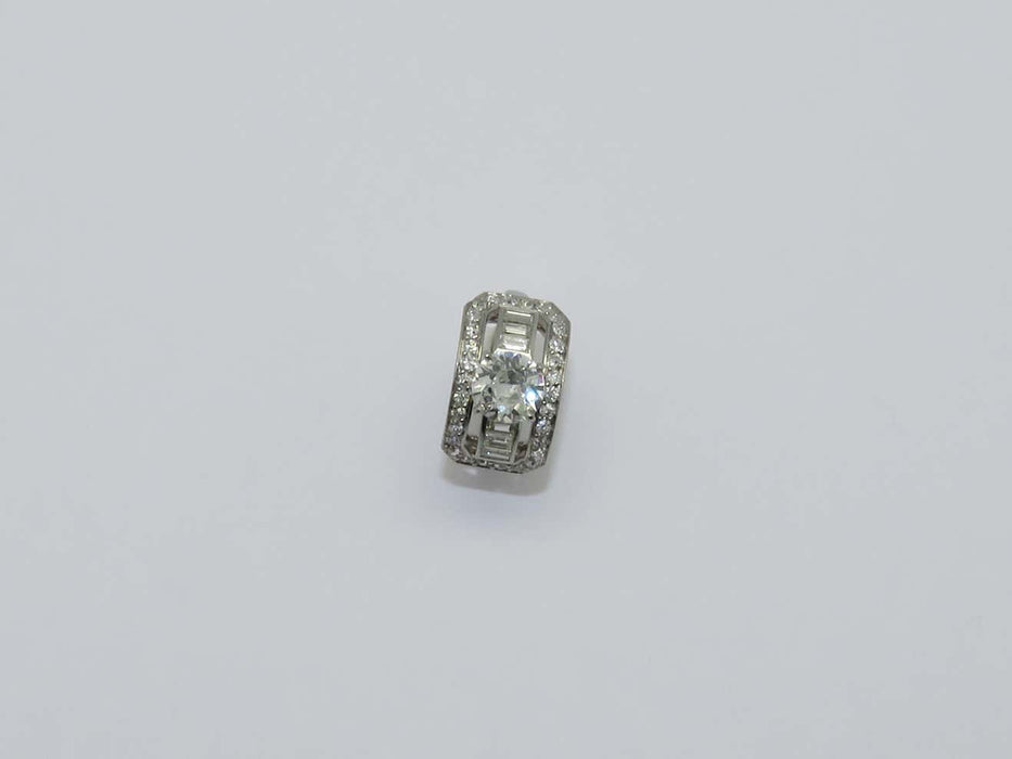 Bague Bague Art Déco Platine Diamants 58 Facettes 11773